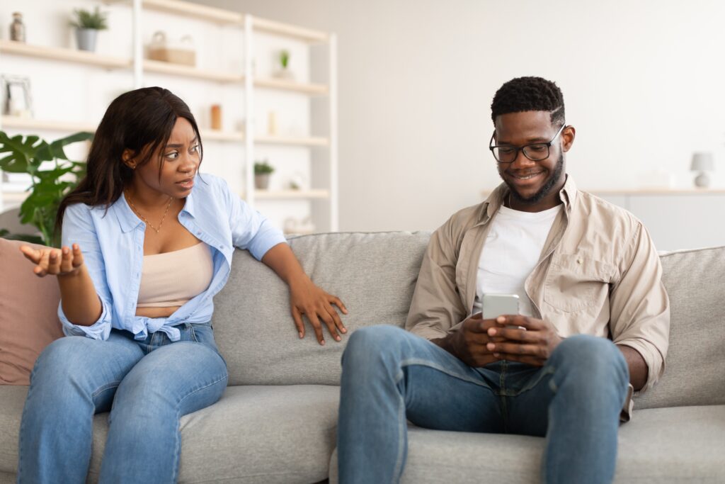 Partner feeling insecure about social media activity