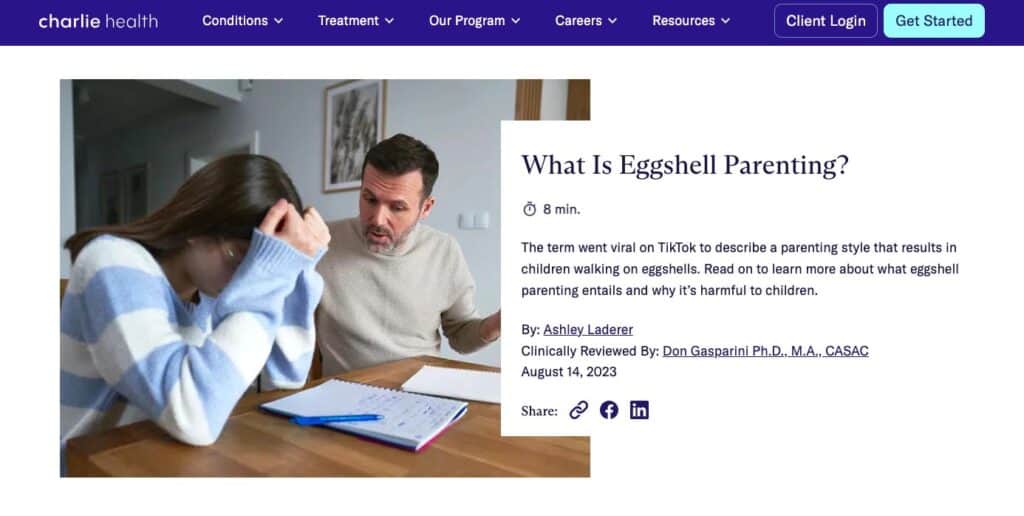 what is eggshell parenting