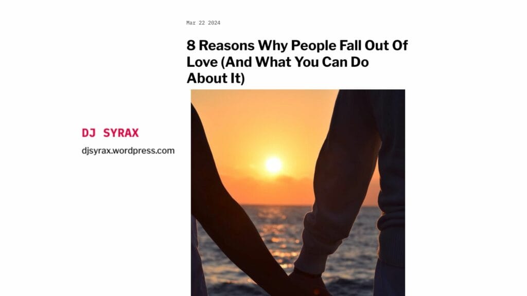 8 reasons why people fall out of love