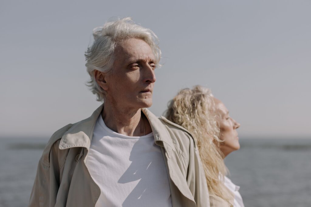 couple in retirement revealing partner change and growth